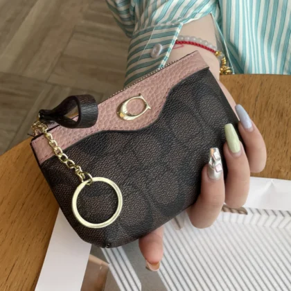 New Classic Old Flower Small Wallet, Women's Mini Wallet, Coin Small Bag, Change Bag, Leather Wallet, Storage Bag, Card Bag