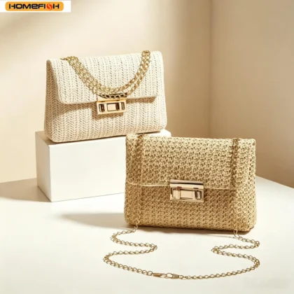 New Arrivals Homefish Women's Chain Strap Crossbody Bag Stylish Shoulder Handbag Versatile Purse for Daily Banquet Day-to-Night Outfits
